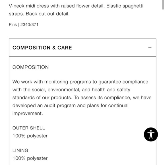 Zara NWT satin slip dress pink - Picture 5 of 8